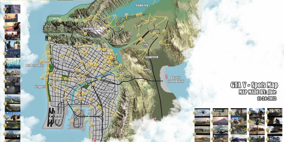 GTA 5 Map with Street names. Где Церковь в ГТА 5. GTA World Map.