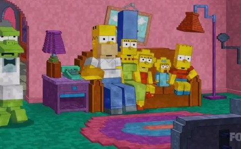 Les Simpson  hommage à Minecraft