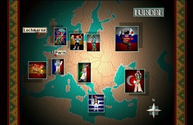 Les Chevaliers de Baphomet carte Europe