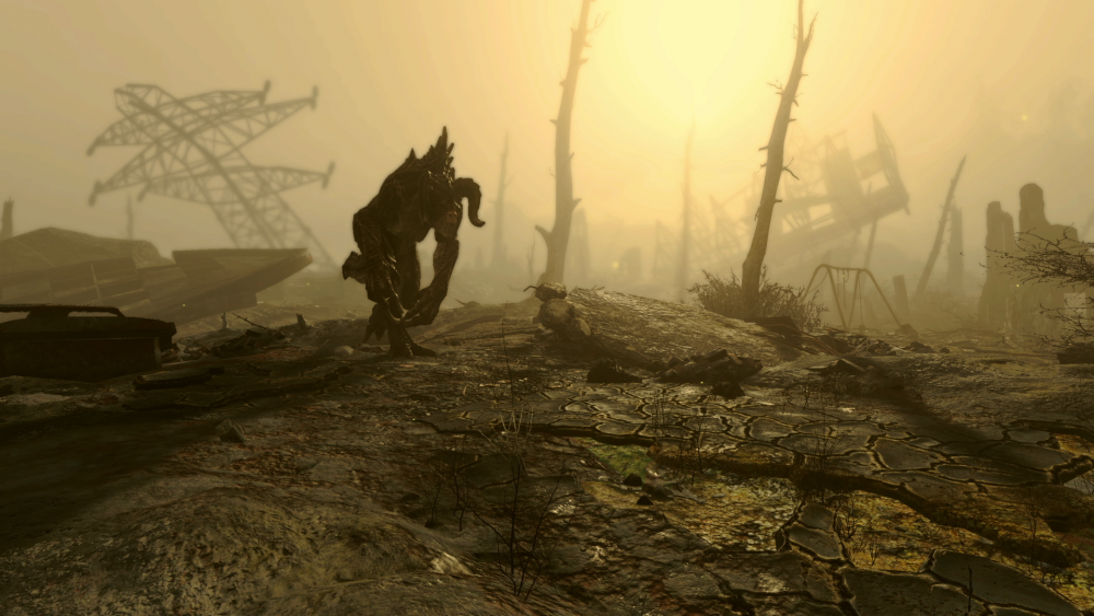 Un griffemort (deathclaw) dans Fallout 4