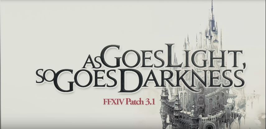 Final Fantasy XIV as goes light so goes darkness titre