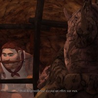 King's Quest - Episode 2 boulanger emprisonné discute avec un garde gobelin