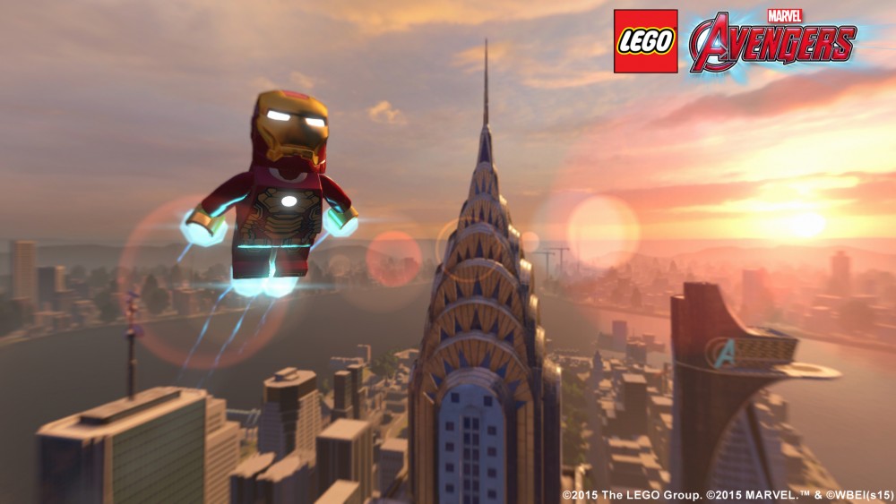 Iron Man volant dans LEGO Marvel's Avengers