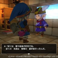 Dragon Quest Builders discussion entre deux personnages dans une bibliothèque