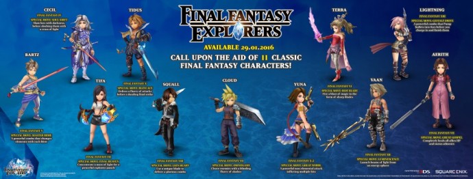 Final Fantasy Explorers Héros