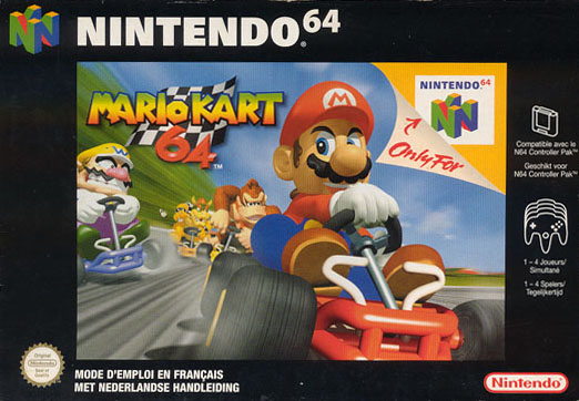 Jaquette officielle française de Mario Kart 64
