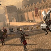Assassin's Creed Identity héros attaque un garde en plongeant avec sa lame secrète