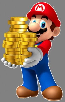 Mario porte des pièces