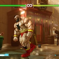 Street Fighter V R Mika affronte Zangief