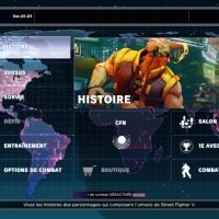 Street Fighter V menu principal