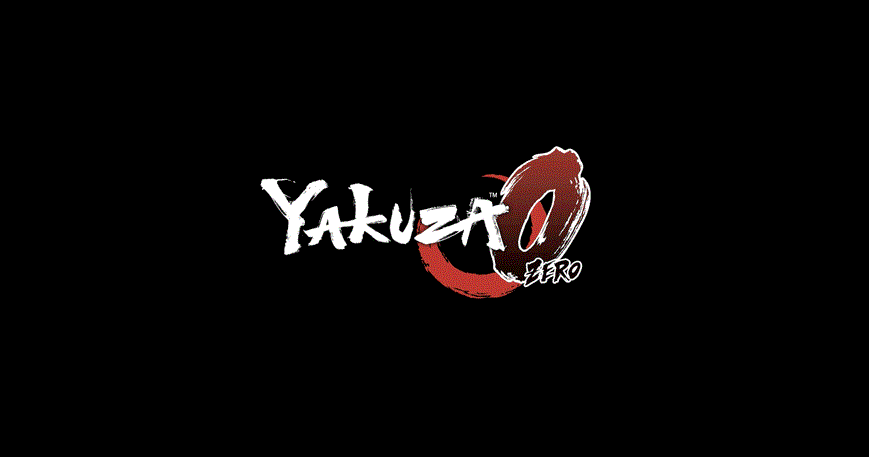 Yakuza 0 (0 Logo sur fond noir