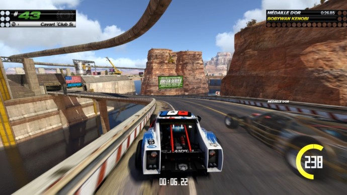 Dans les canyons de TrackMania Turbo