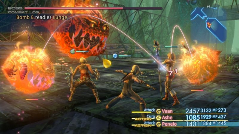 Final Fantasy XII the Zodiac Age combat en groupe