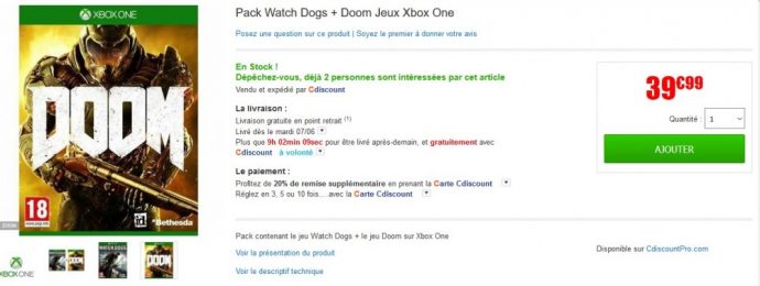 Pack promo Doom + Watch Dogs