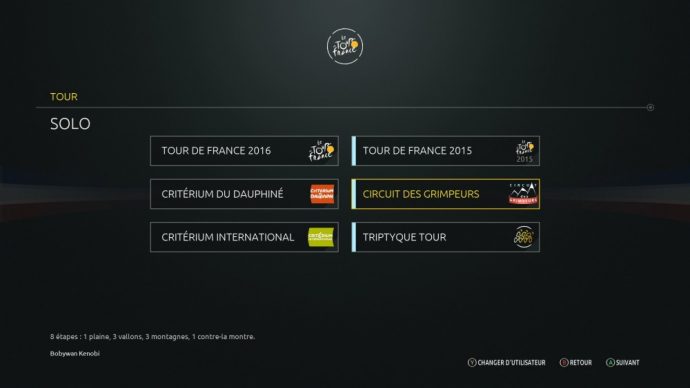 Les différentes courses de Tour de France 2016