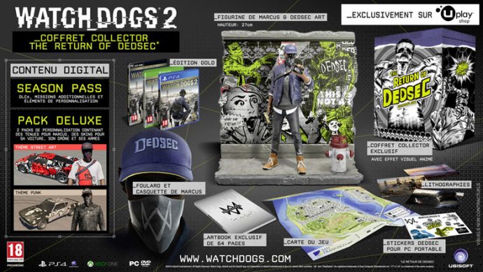 Coffret Collector The Return of DedSec Watch_Dogs 2