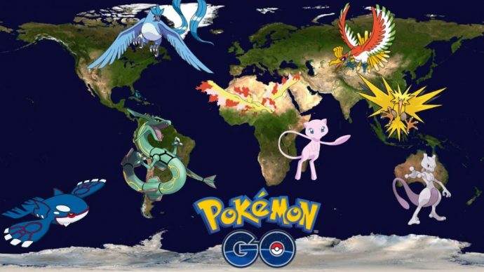 Pokemon Go carte du monde et pokemon