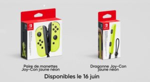 Nintendo Direct Nintendo Switch Joy-Con Jaune néon