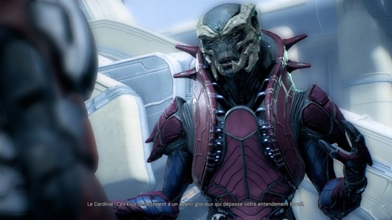 Un Kert de Mass Effect: Andromeda explique que nous lui sommes inférieurs.