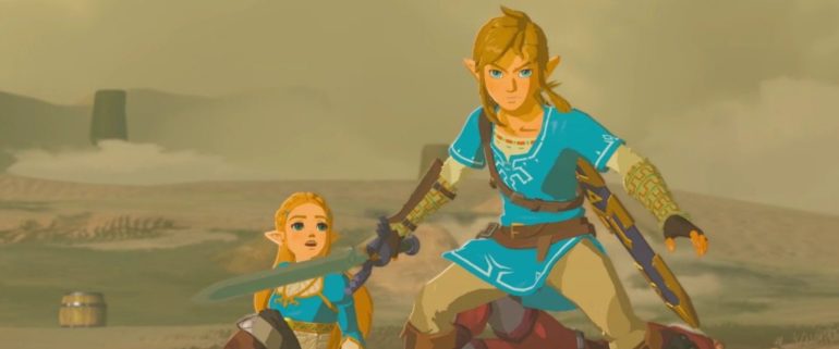 Link et Zelda dans The Legend of Zelda: Breath of the Wild