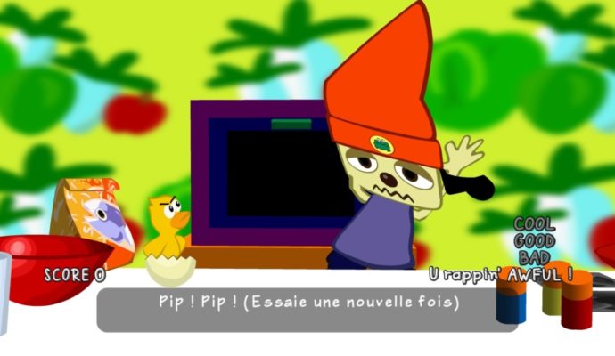 PaRappa the Rapper Remastered game over