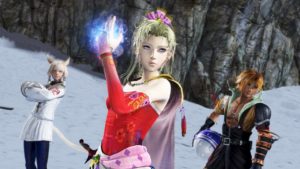 Dissidia Final Fantasy NT Terra, une femme-chat et Meg Ryan
