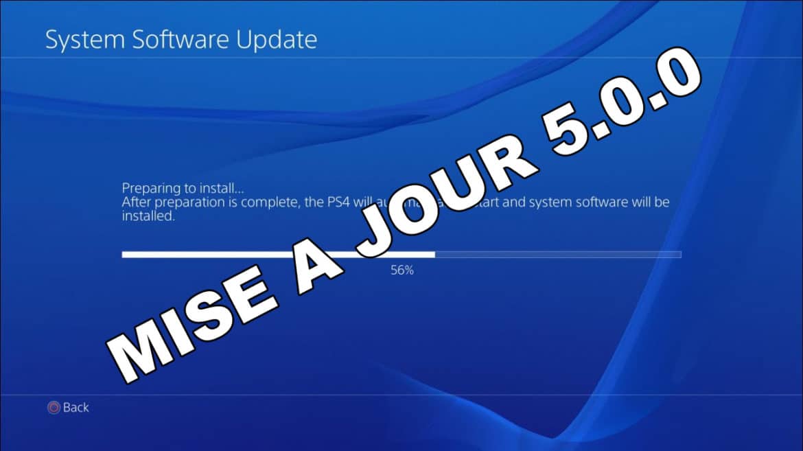 PlayStation 4 Firmware 5.0.0