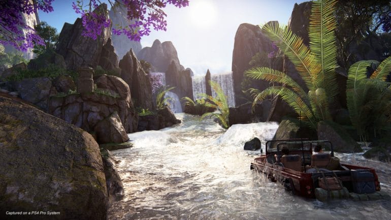 Uncharted The Lost Legacy - Chloé et Nadine en jeep