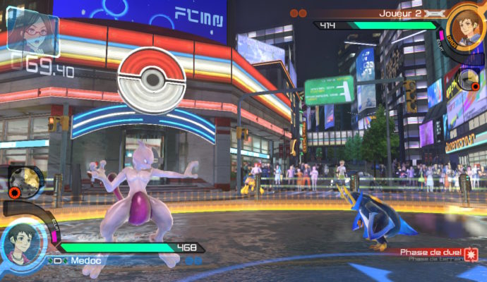 Pokkén Tournament DX- Mewtwo contre Pingoléon