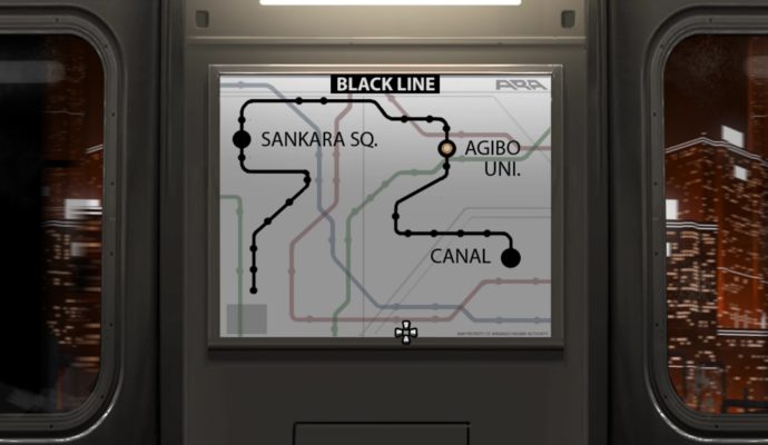 The Journey Down: Chapter 3 carte du train