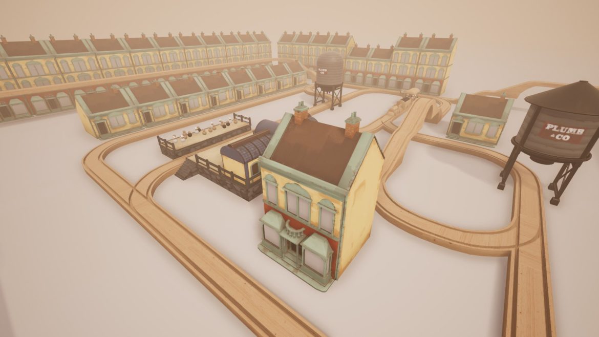 Tracks – the train set game circuit en bois autour de la ville