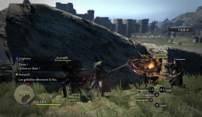 Dragon's Dogma: Dark Arisen combat contre des gobelins