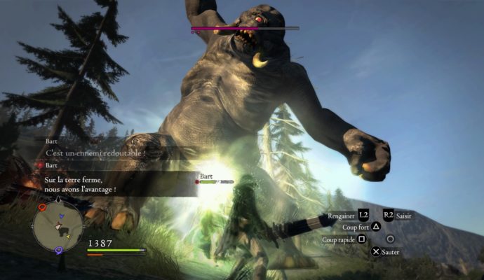 Dragon's Dogma: Dark Arisen combat contre le cyclope