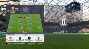 FIFA 18 - gestion d'équipe en match