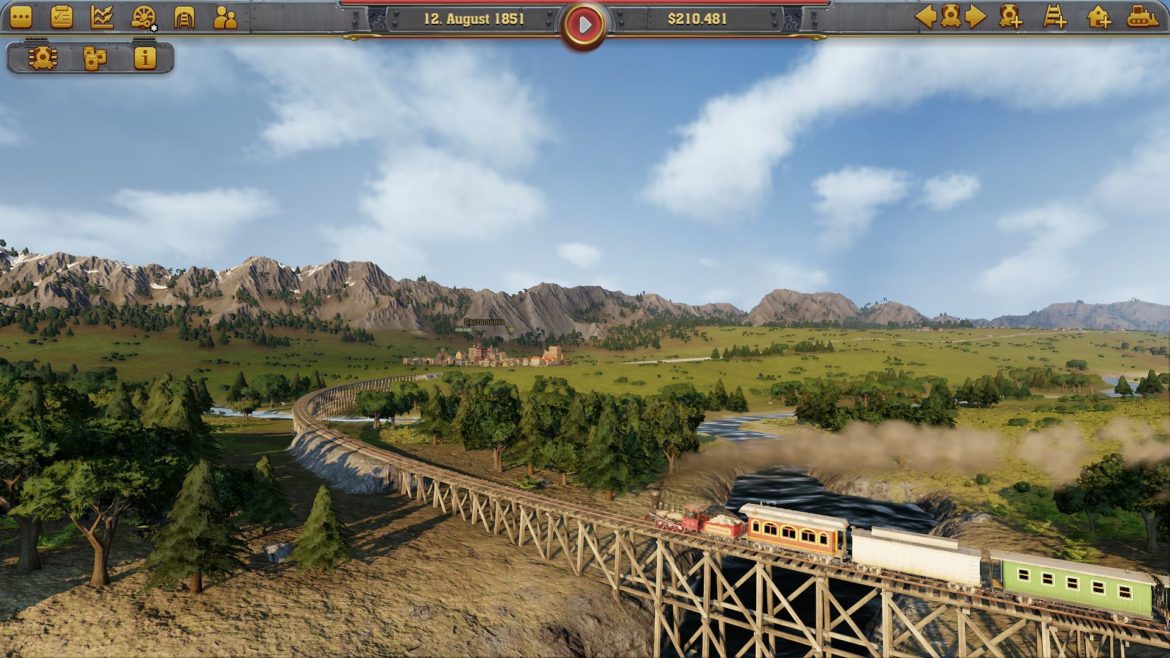 Railway Empire pont et train