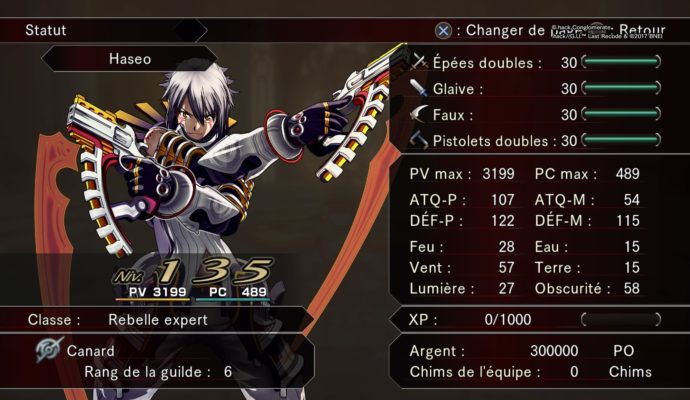 .hack//G.U. Last Recode Menus