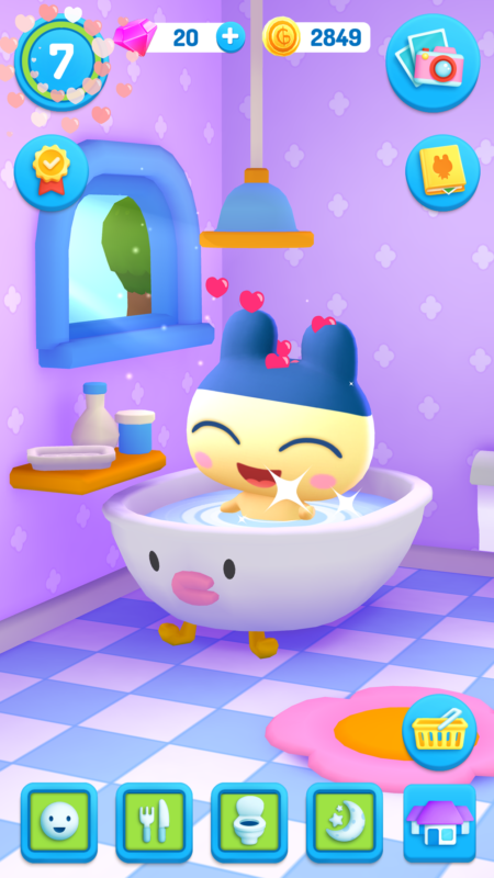 My Tamagotchi Forever - la scène du bain