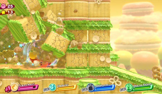 Kirby Star Allies - Explose les obstacles