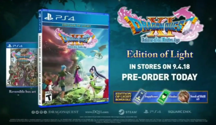 Dragon Quest XI Edition of the light
