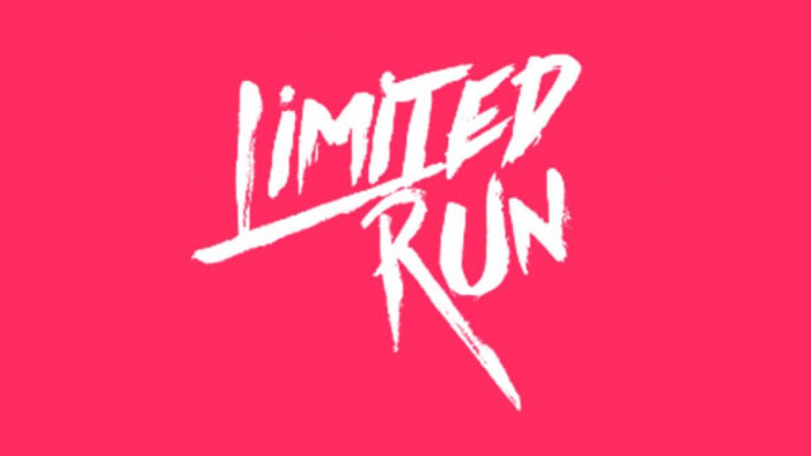 Limited Run Games - logo blanc fond magenta