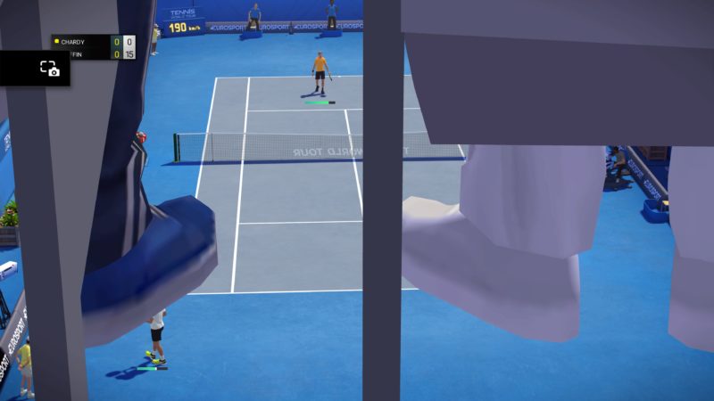 Test Tennis World Tour - bug caméra