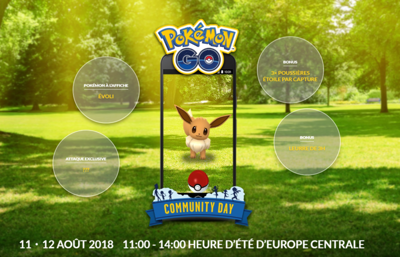 Pokémon GO - Journée Communauté Evoli détails