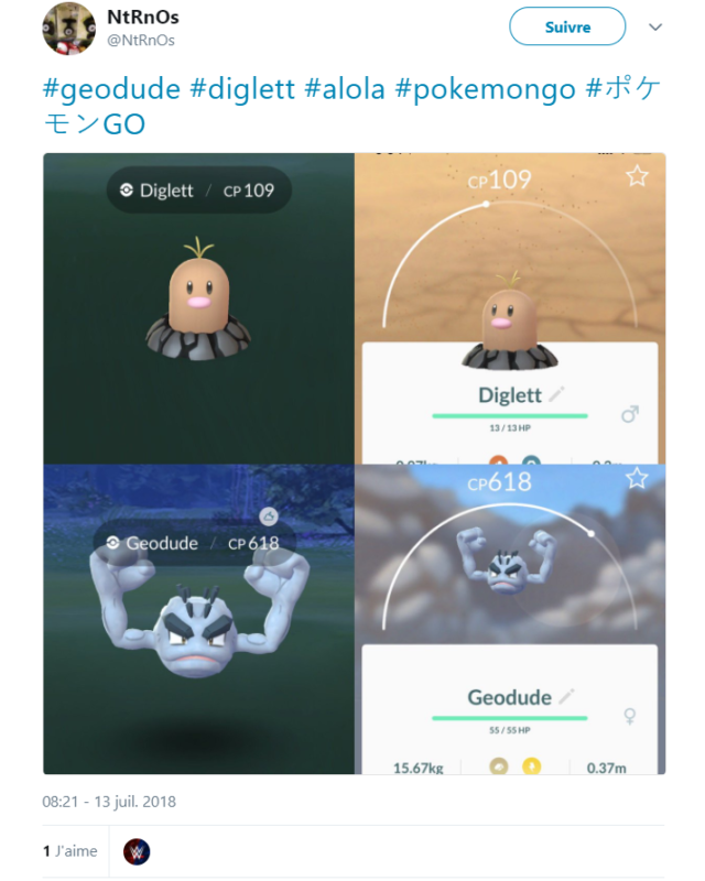 Pokémon GO - nouveaux venus