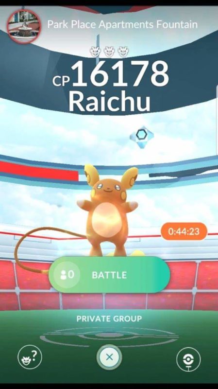 Pokémon GO - raid Raichu Alola
