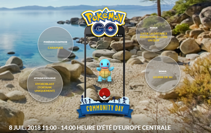 Pokémon Go - Journée de la Communauté - Carapuce