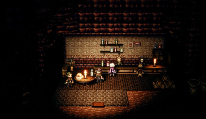 Test Octopath Traveler - taverne