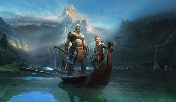 Game Awards 2018 God of War Kratos et Atreus sont sur un bateau