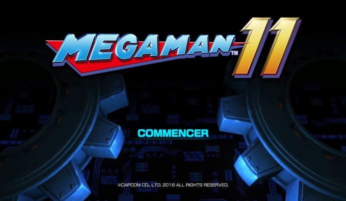 Mega Man 11 - Title Screen