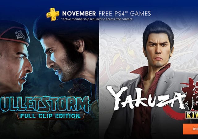 PlayStation Plus jeux gratuits de novembre 2018
