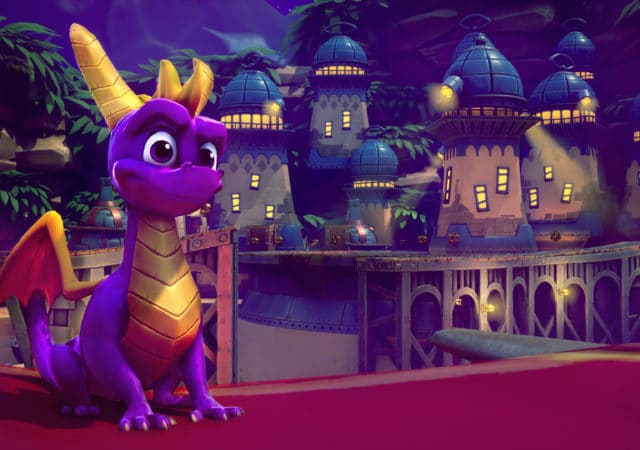 spyro: reignited trilogy dragon devant ville